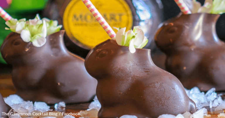 How To Use A Chocolate Bunny As An Edible Cocktail Glass