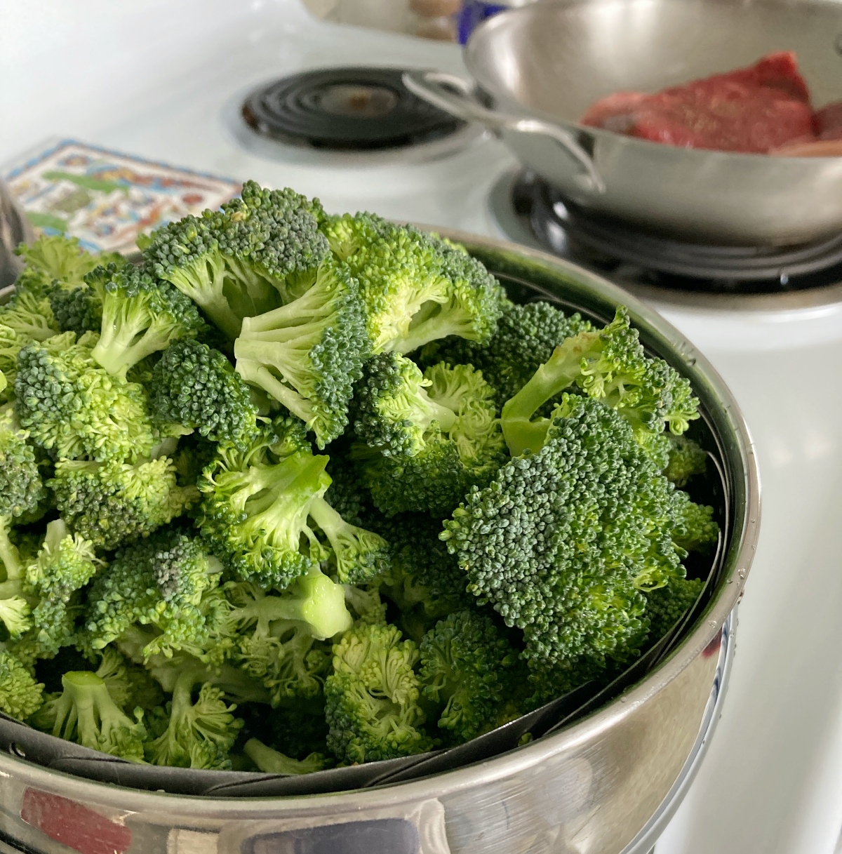 making Thai Sweet Chili Beef and Broccoli