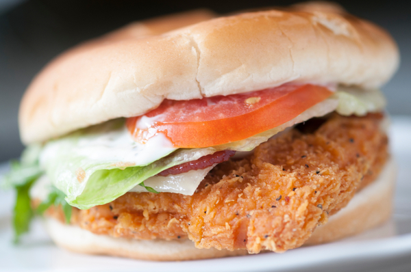 Crispy Deep Fried Chicken Sandwiches