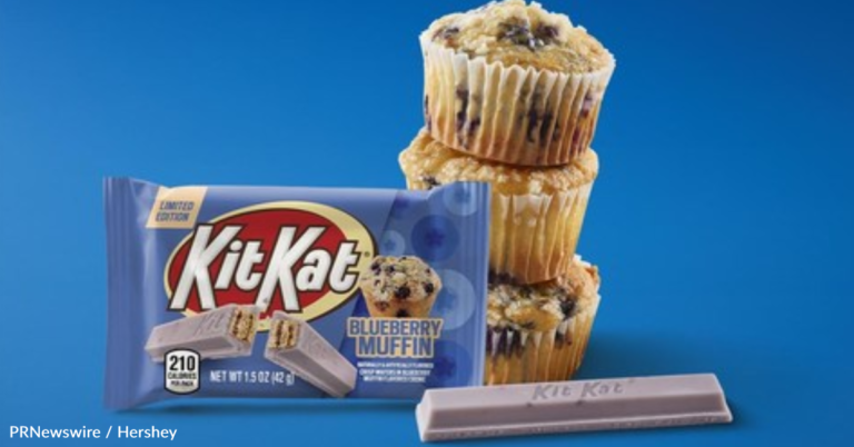Kit Kat Just Released A New Blueberry Muffin-Flavored Candy Bar