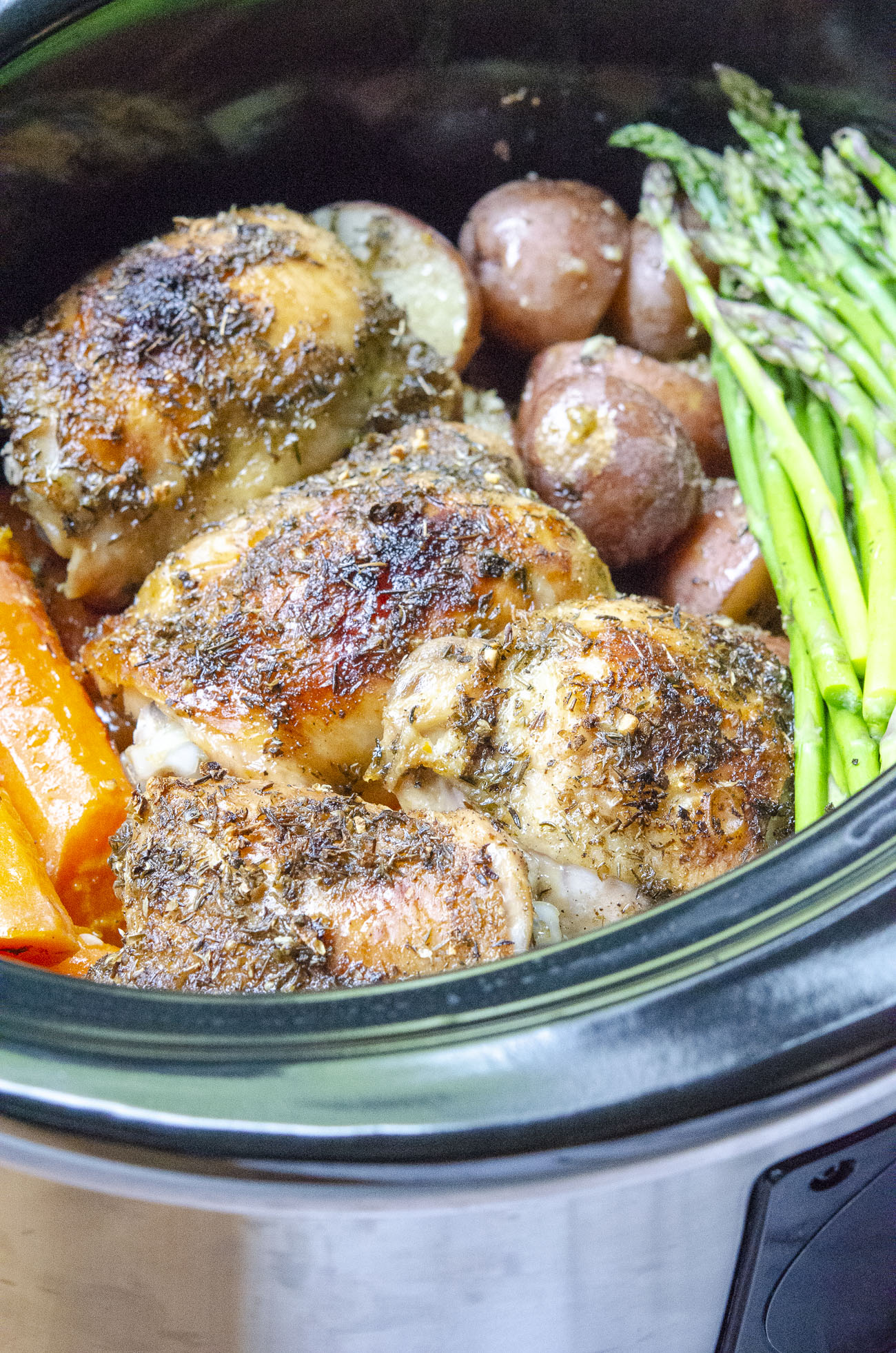 Slow Cooker Lemon Chicken and Veggies | 12 Tomatoes