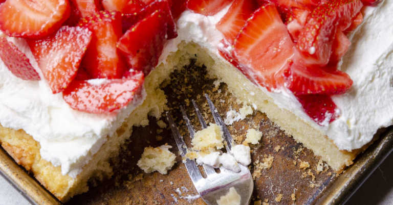 Slab Strawberry Shortcake