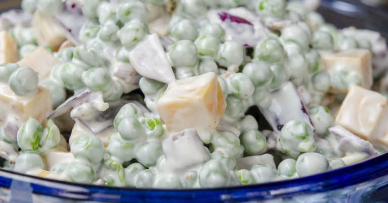 Classic Creamy Pea Salad
