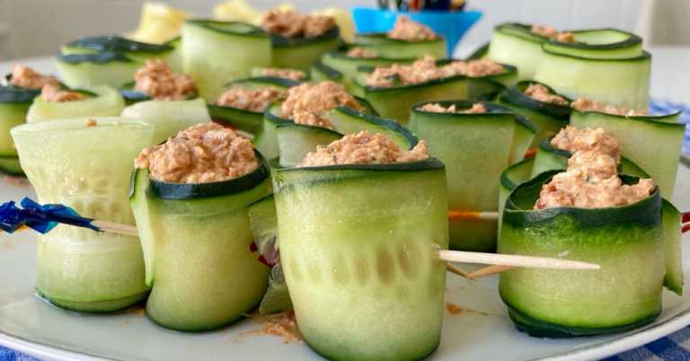 Cucumber Feta Rolls