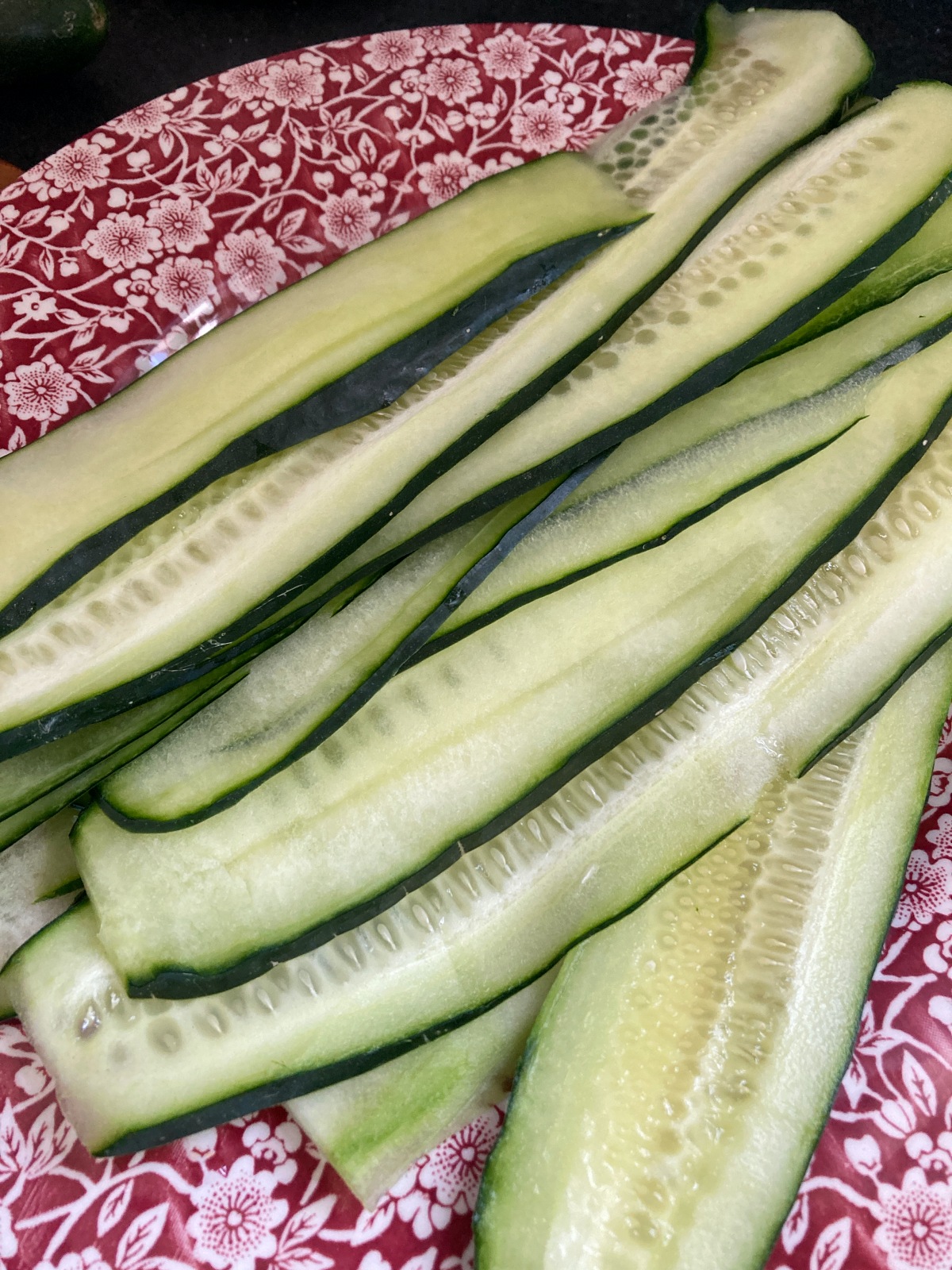 making Cucumber Feta Rolls