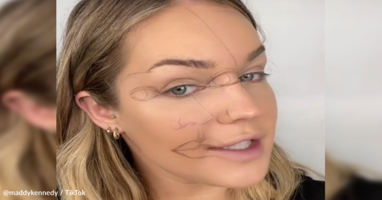 Make-Up Artist Transforms Her Face Into Optical Illusion