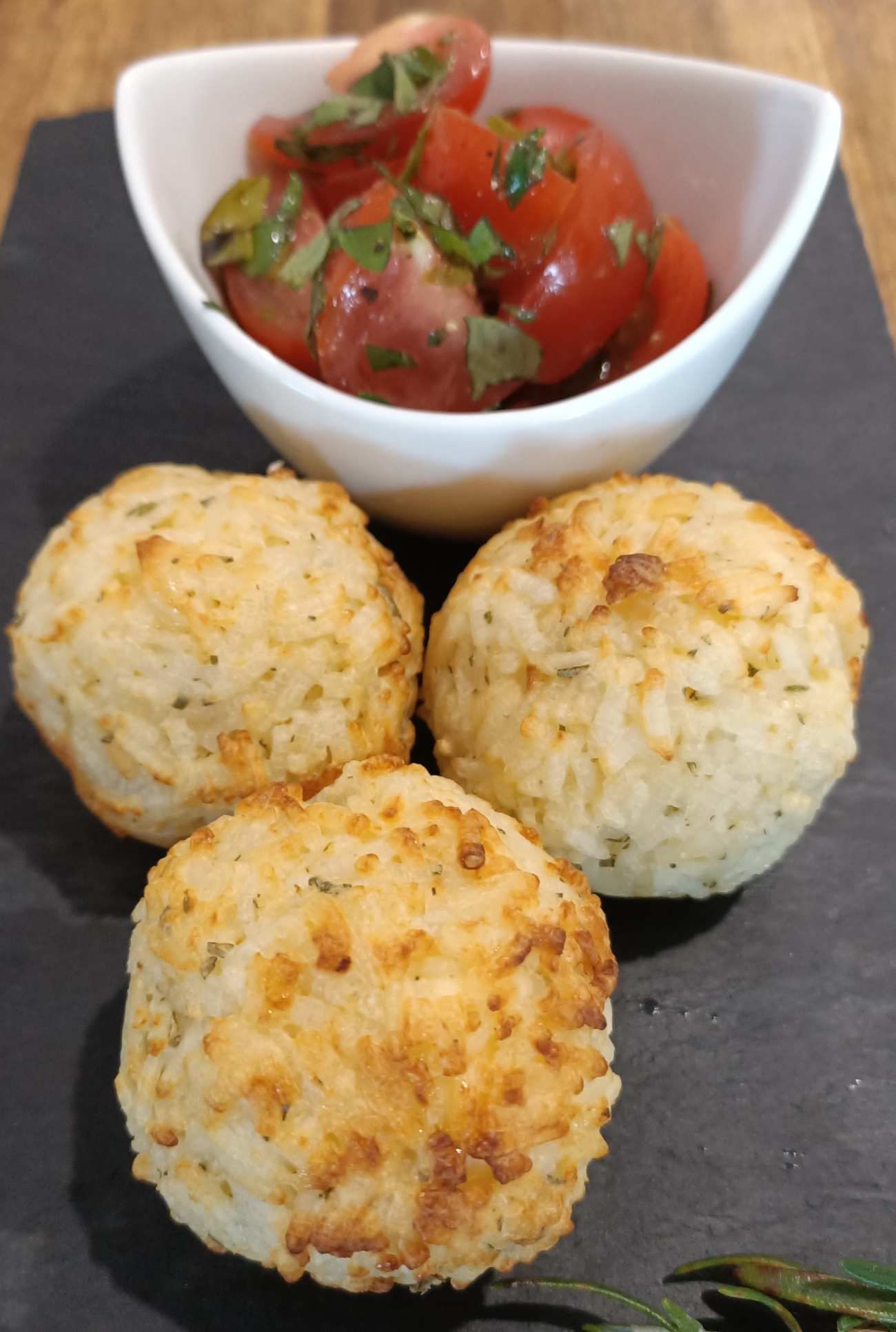 Cheesy Rice Balls