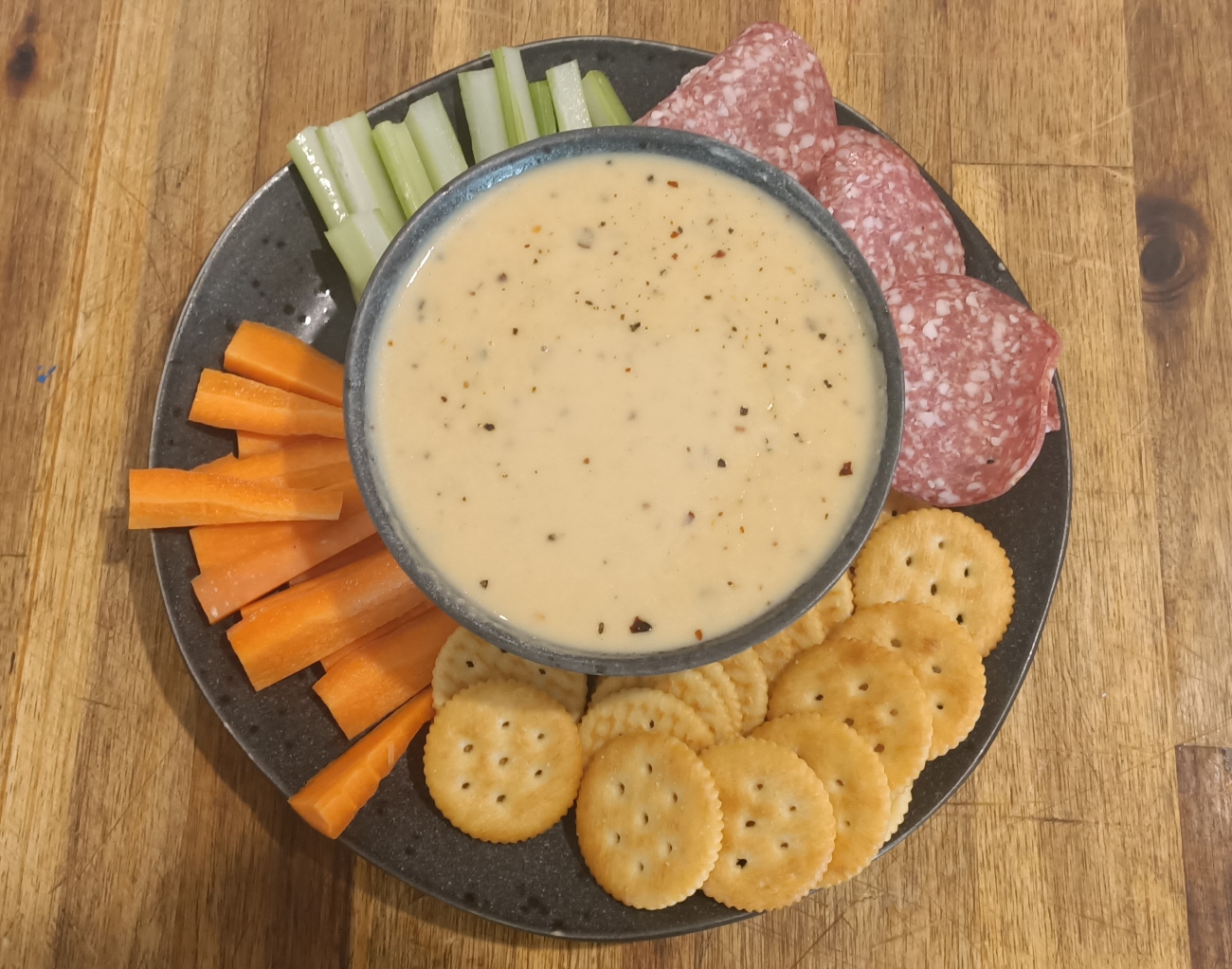 Plated Cheddar Beer Dip 