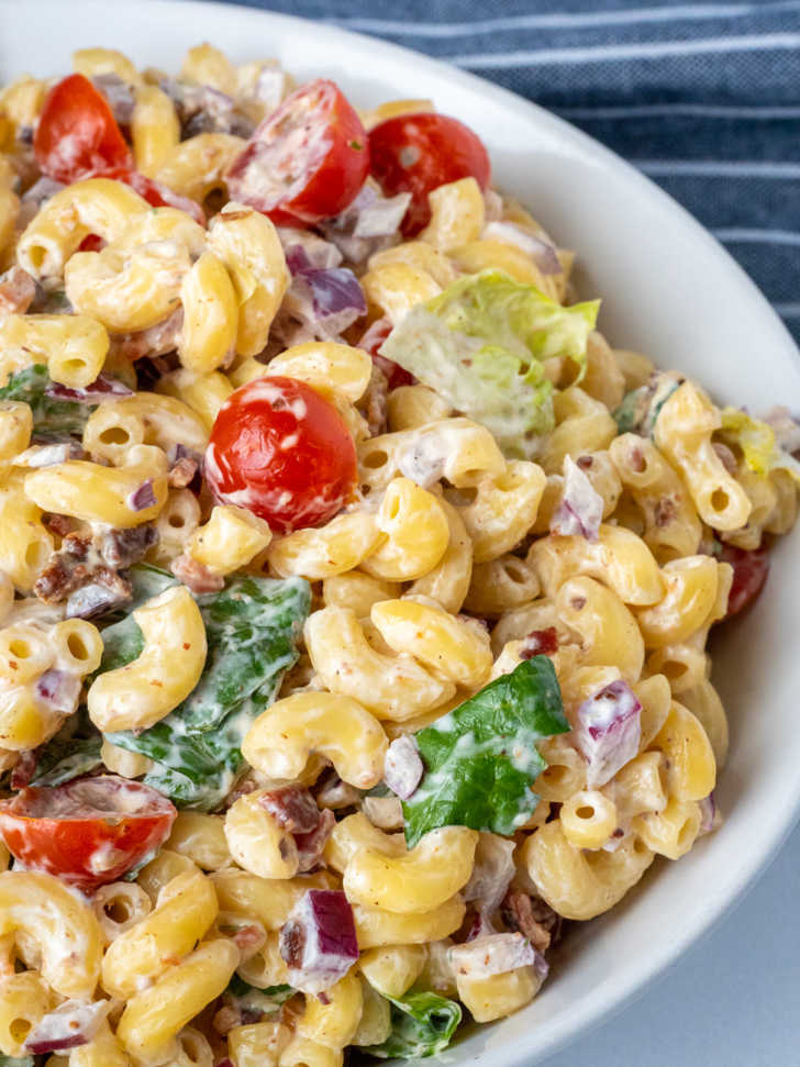 BLT Macaroni Salad | 12 Tomatoes