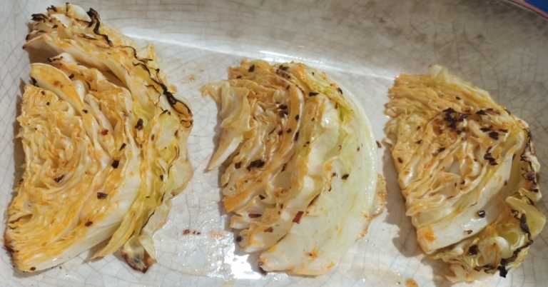 Spicy Baked Cabbage