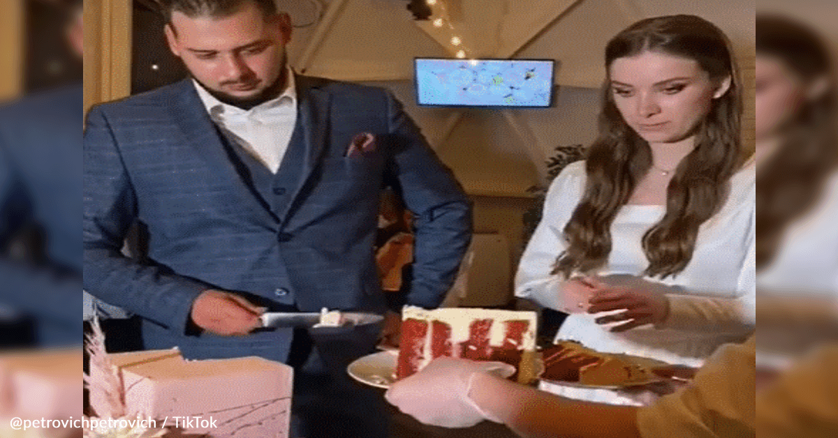 Drunk Guest Ruins Wedding Cake And Throws It On The Bride And Groom
