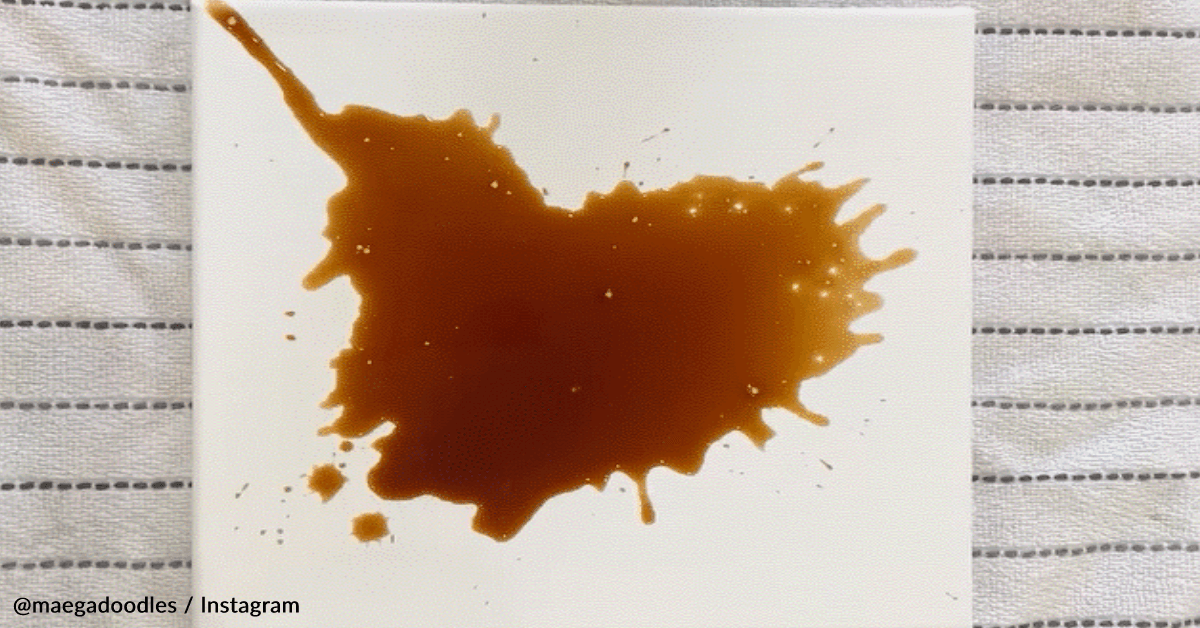 Woman Transforms Coffee Spills Into Beautiful Works Of Art 12 Tomatoes