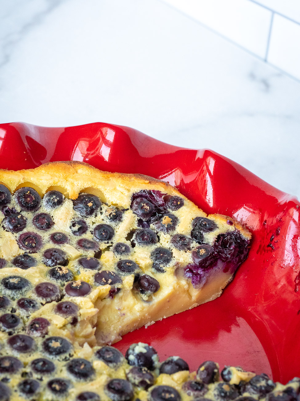 Easy Blueberry Almond Clafoutis