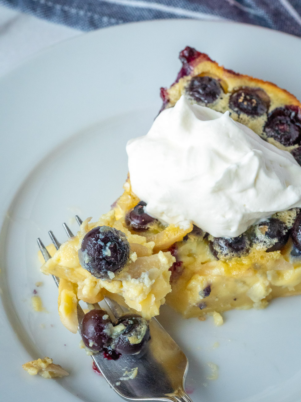 Easy Blueberry Almond Clafoutis