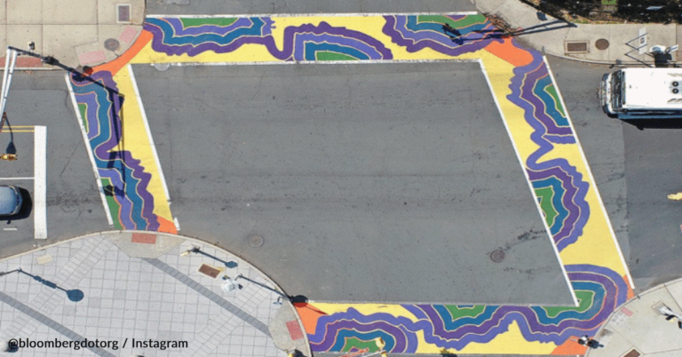 Study Shows Traffic Accidents Could Be Cut In Half With Colorful Road Art