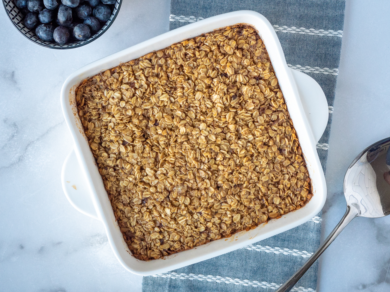 Easy Amish Baked Oatmeal {Overnight Option} - Mel's Kitchen Cafe