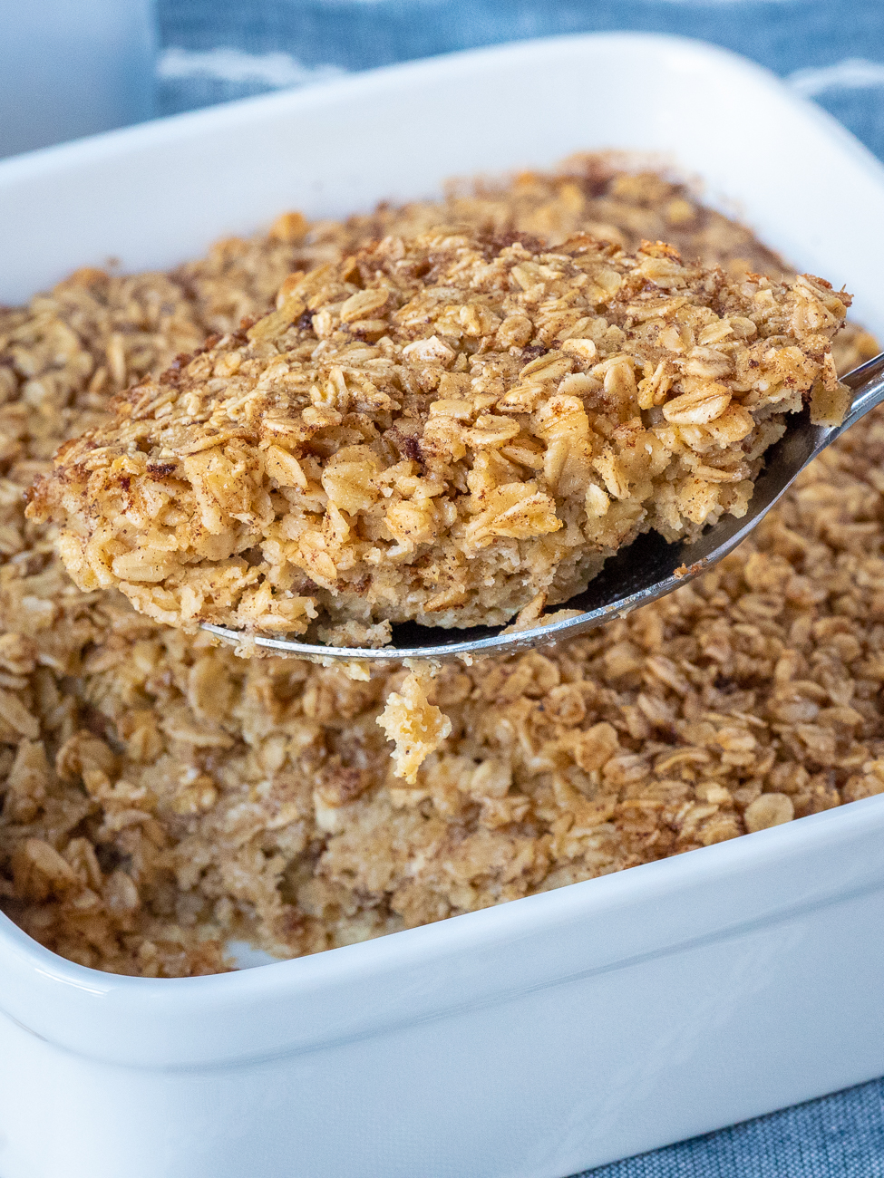 Easy Amish Baked Oatmeal {Overnight Option} - Mel's Kitchen Cafe