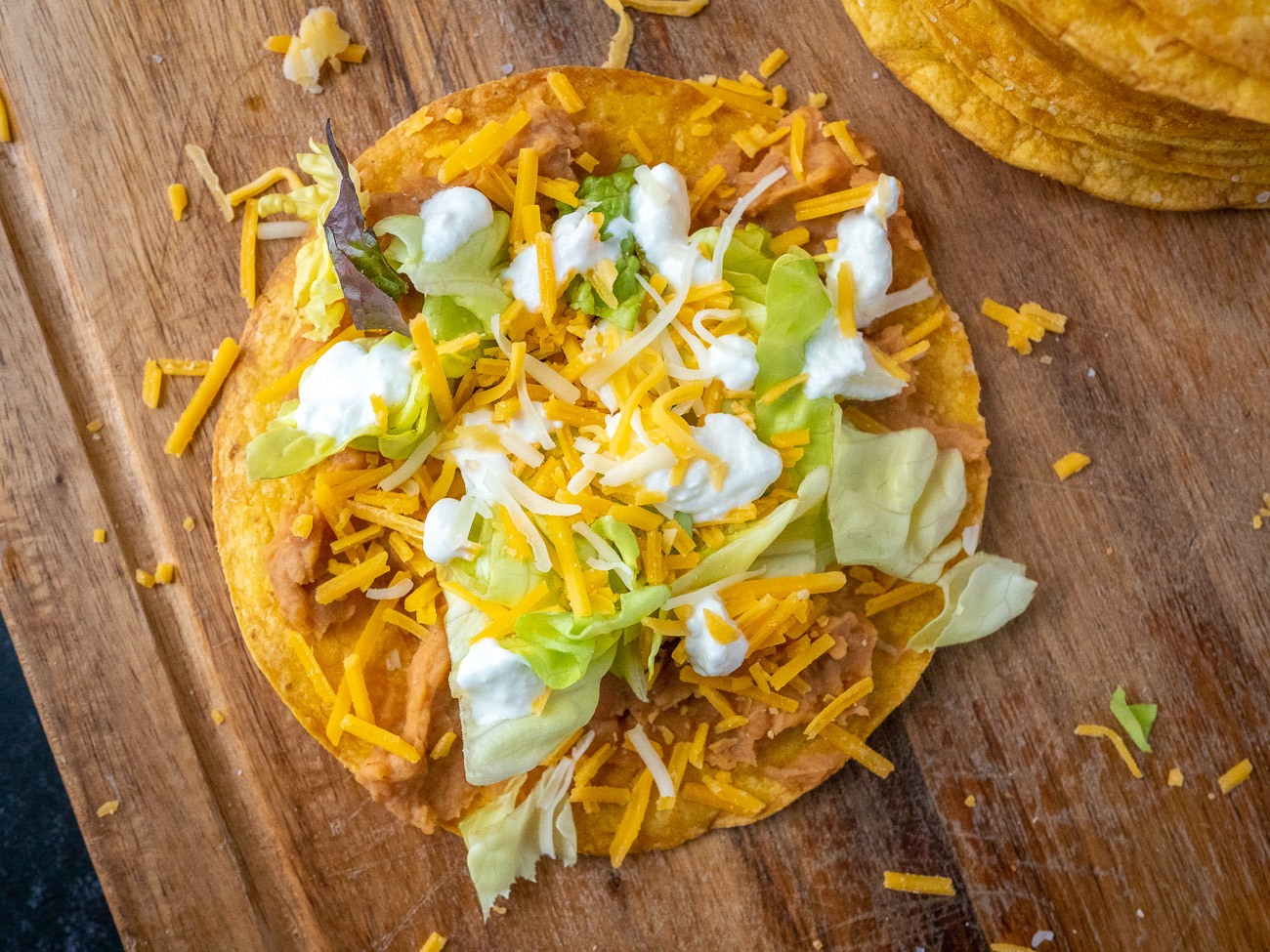 Russian Salad Tostadas - Guerrero Tortillas