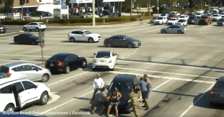 Good Samaritans Rescue Woman After She Lost Consciousness At The Wheel