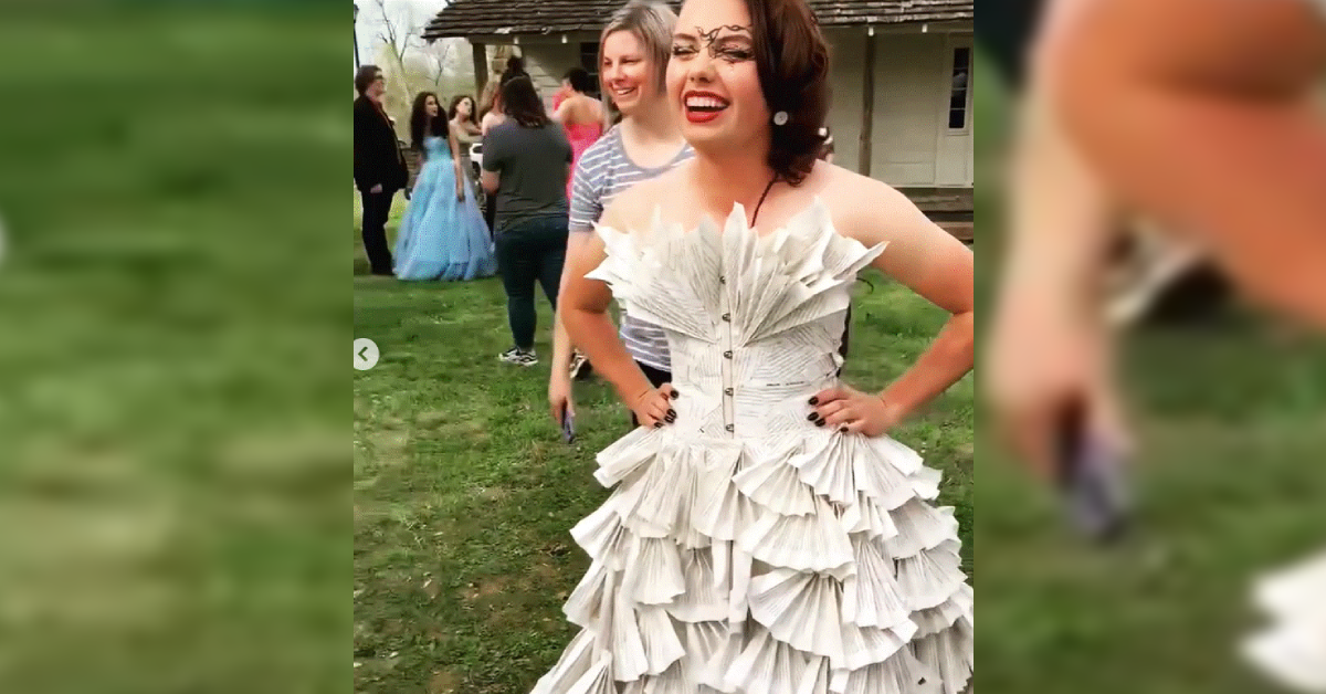 Teen Makes Prom Dress Out Of ‘Harry Potter’ Book Pages | 12 Tomatoes