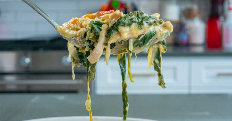 Creamy Chicken Florentine Artichoke Casserole