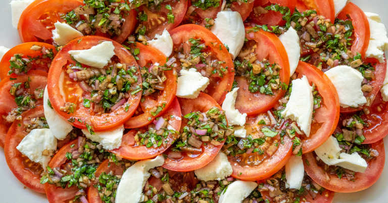 Marinated Tomato and Mozzarella Salad