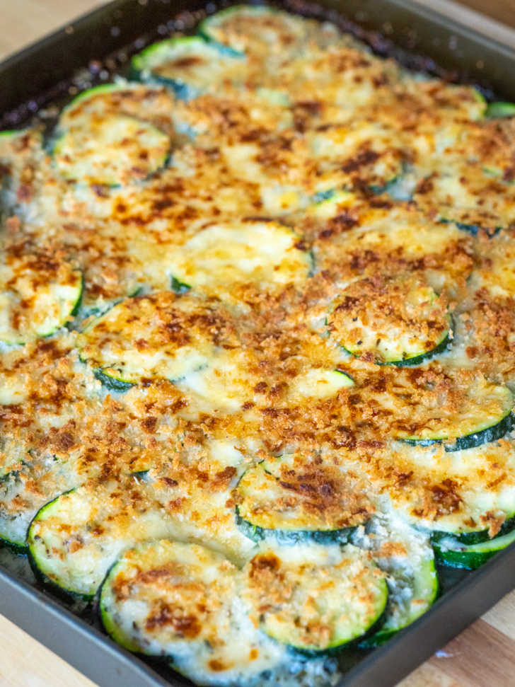 Cheesy Scalloped Zucchini | 12 Tomatoes