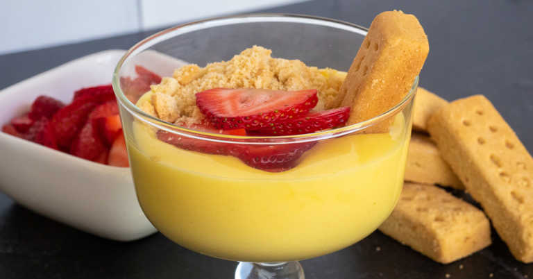Sabayon with Strawberries