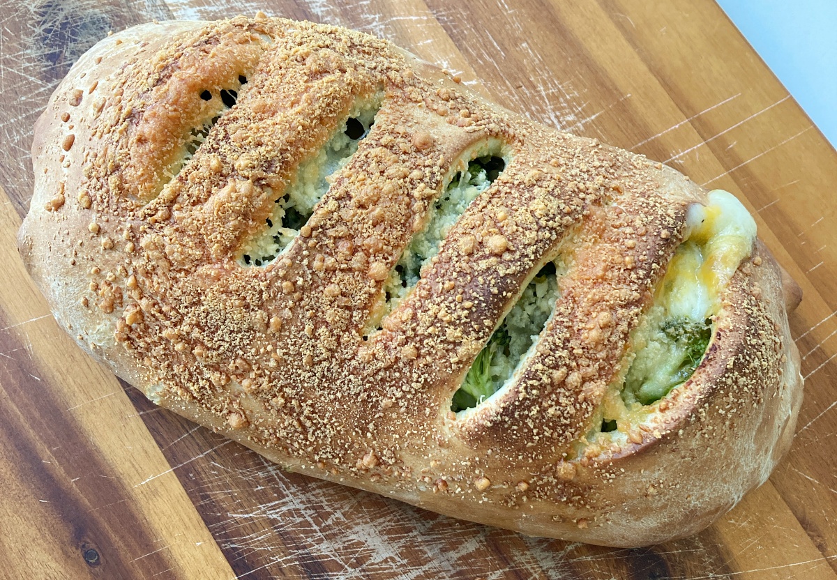 Ree Drummond's Broccoli Cheese Stromboli Horizontal 6