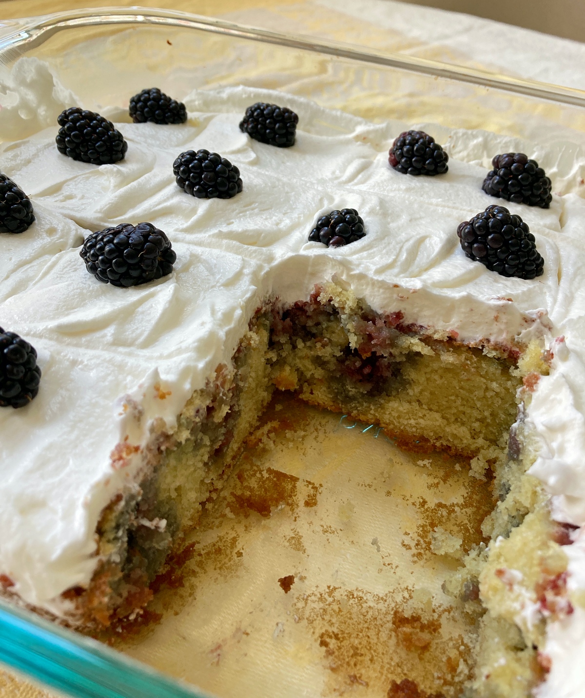 Blackberry Poke Cake 