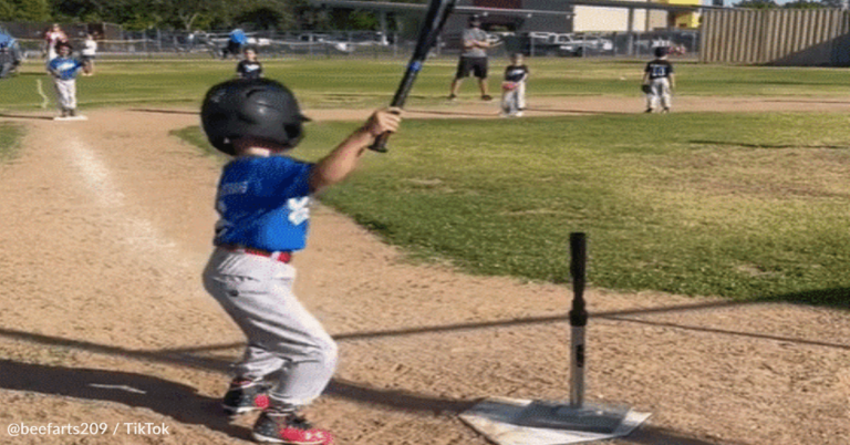 5-Year-Old T-Ball Player Busts Out The Dance Moves When It’s Time To Bat
