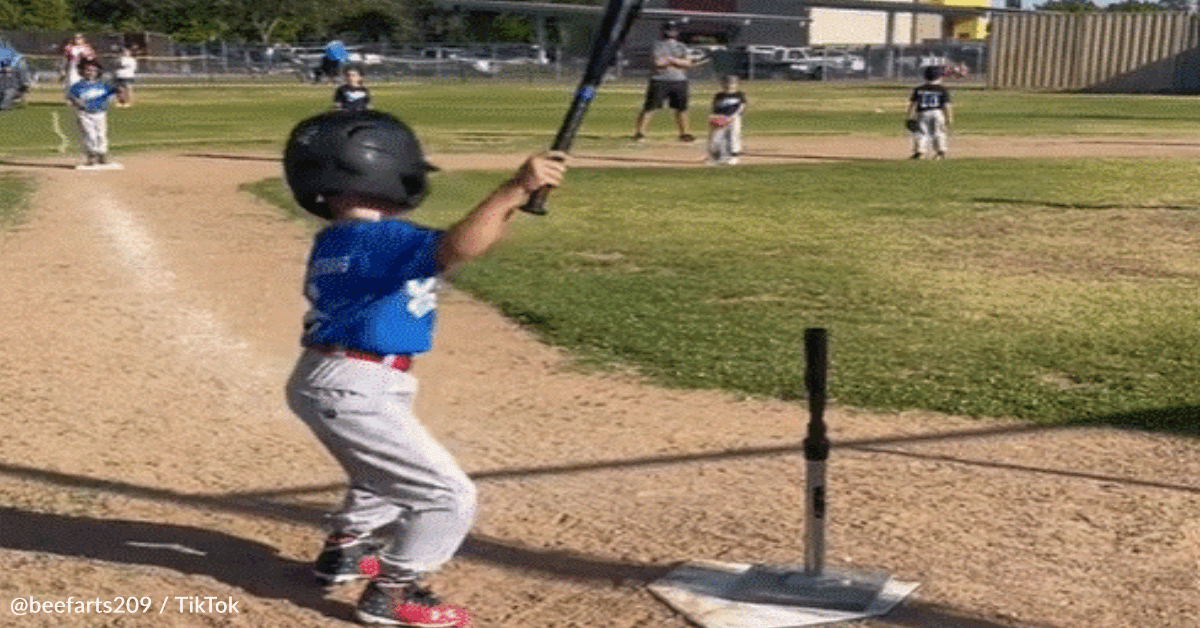 5YearOld TBall Player Busts Out The Dance Moves When It’s Time To