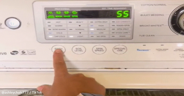 Woman Uses Her Washing Machine To Clean Her Salad