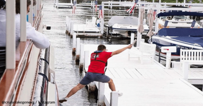 Teens Jump Off Moving Boats To Deliver Mail On Wisconsin’s Lake Geneva