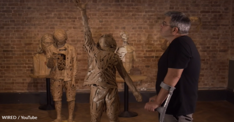 Disabled Artist Creates Incredible Sculptures Out Of Cardboard