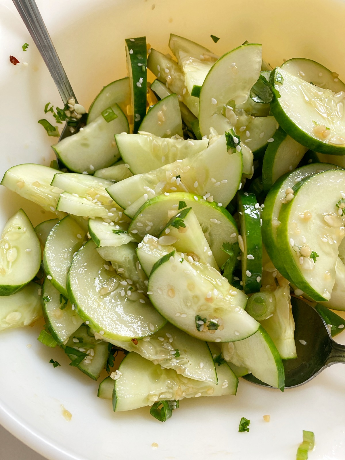 Chinese Cucumber Sesame Salad