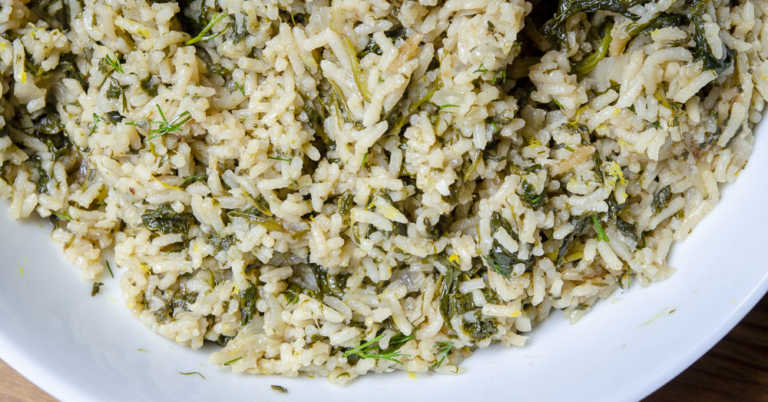 Greek Spinach Rice