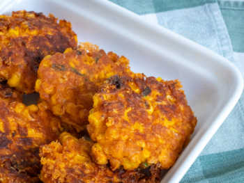 Cheesy Corn Fritters | 12 Tomatoes