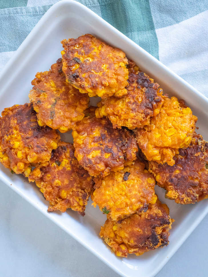 Cheesy Corn Fritters | 12 Tomatoes