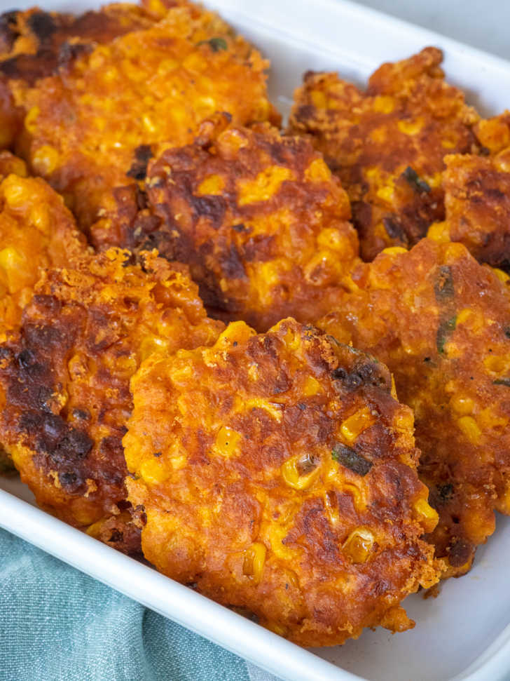 Cheesy Corn Fritters | 12 Tomatoes