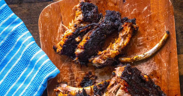 Coffee Rubbed Ribs with Soy Glaze