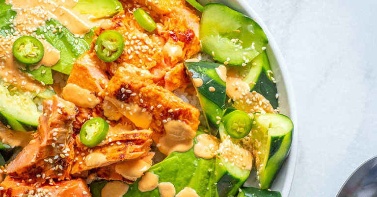 Spicy Salmon Sushi Bowl