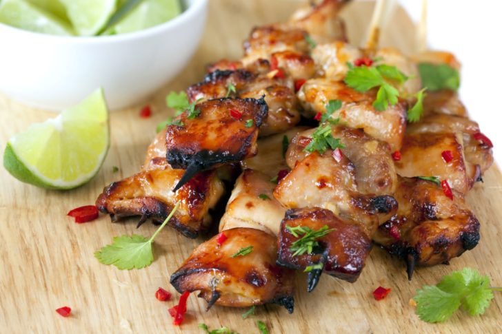 Thai Chilli Chicken Skewers