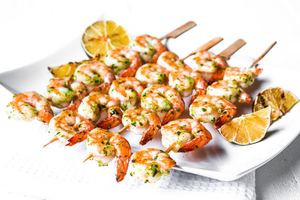 Pesto Grilled Shrimp