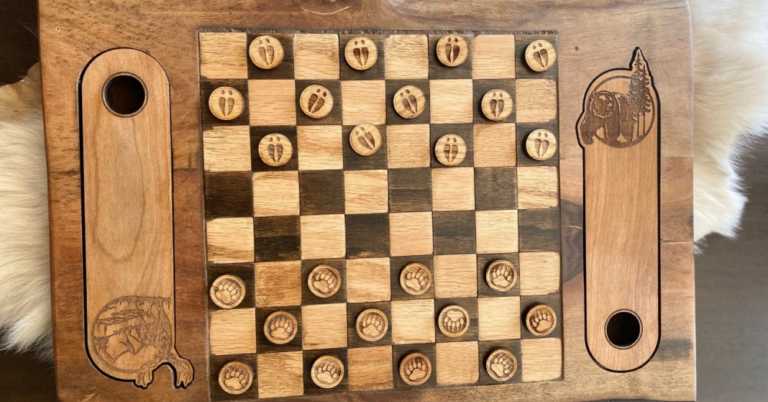 Bear and Deer Checkerboard