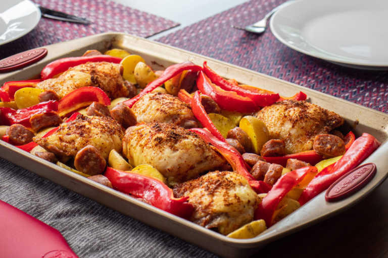 Sheet Pan Spanish Chicken