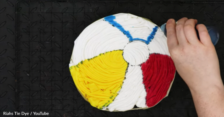 How To Tie-Dye A Beach-Ball Spiral Design On A T-Shirt