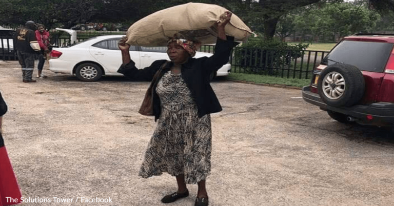 Billionaire Rewards Elderly Woman Who Walked 10 Miles To Help Cyclone Victims