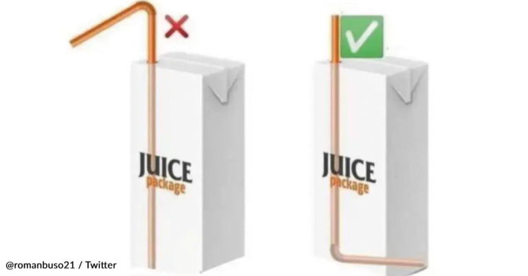 Are You Using A Juice Box Straw The ‘Right’ Way?