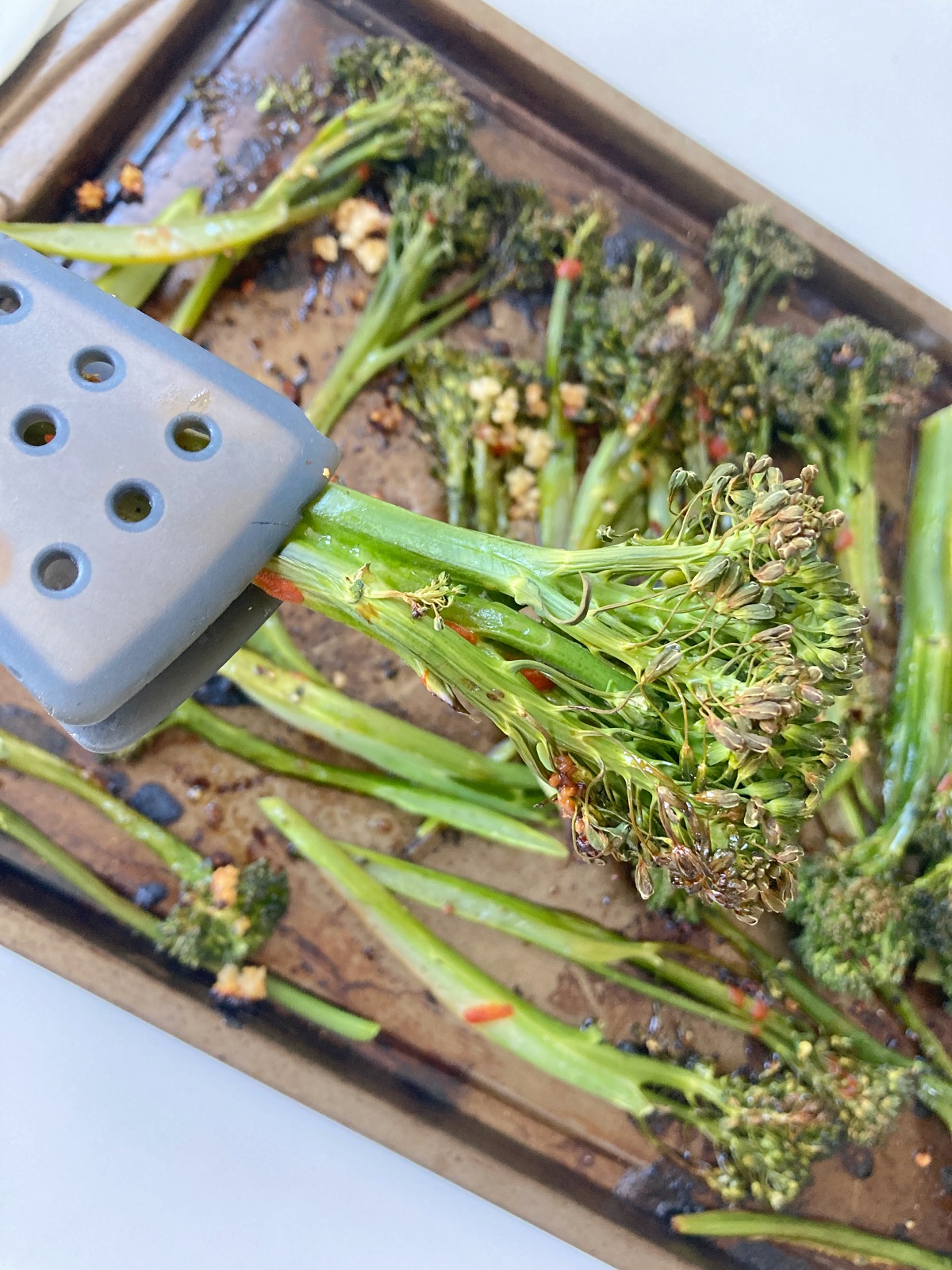 Spicy Sheet Pan Broccolini